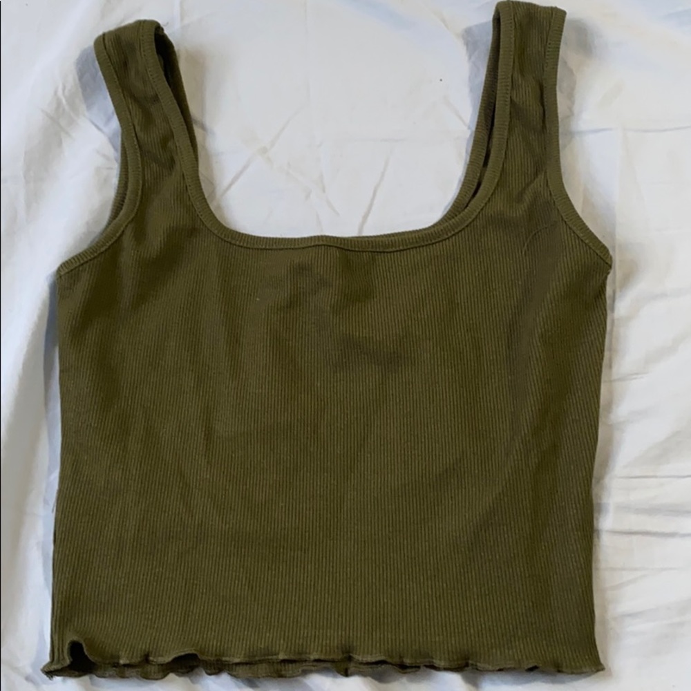 Shein Small Green Crop Top